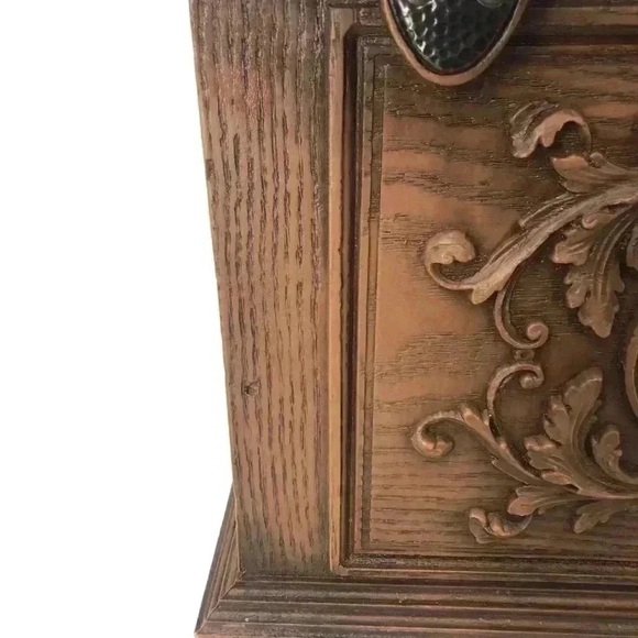 Vintage 1970s Max Klein Sewing Box – Faux Wood Plastic Storage Chest USA Made - Picture 14 of 16